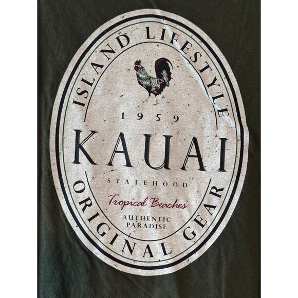 Kauai Hawaii Rooster Graphic T-Shirt - XL - Picture 5 of 5